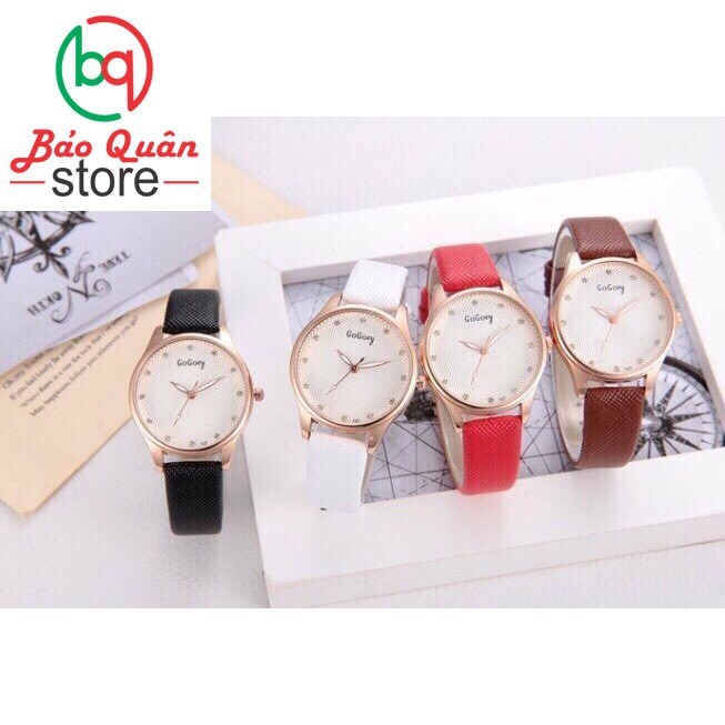 Đồng hồ nữ Gogoey 127 KOREA dây da thời trang