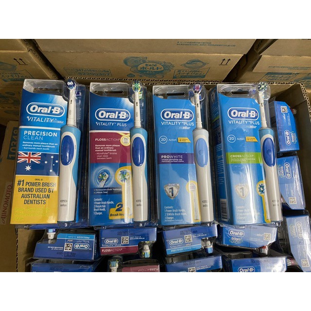 Bàn chải điện OralB Úc người lớn, trẻ em