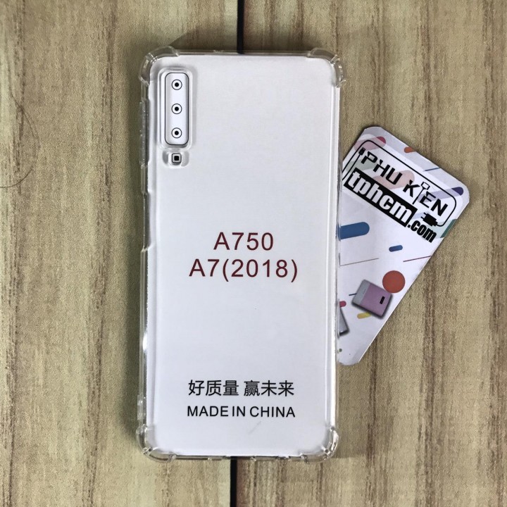 Ốp lưng Samsung A7 2018 dẻo Trong suốt Chống sốc