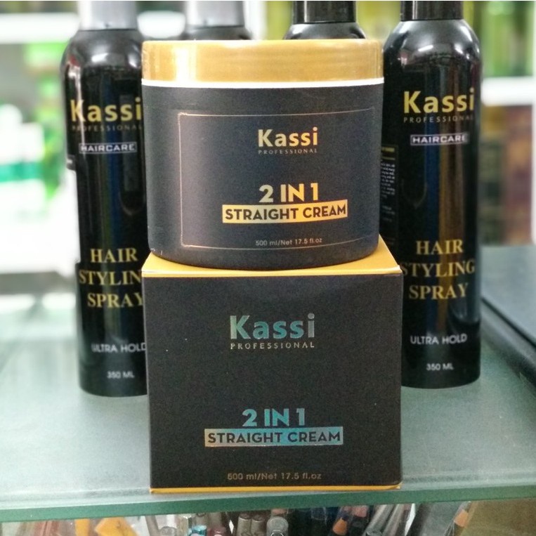 Kem Duỗi Tóc Phủ Mịn Kassi 2 IN 1 500ml