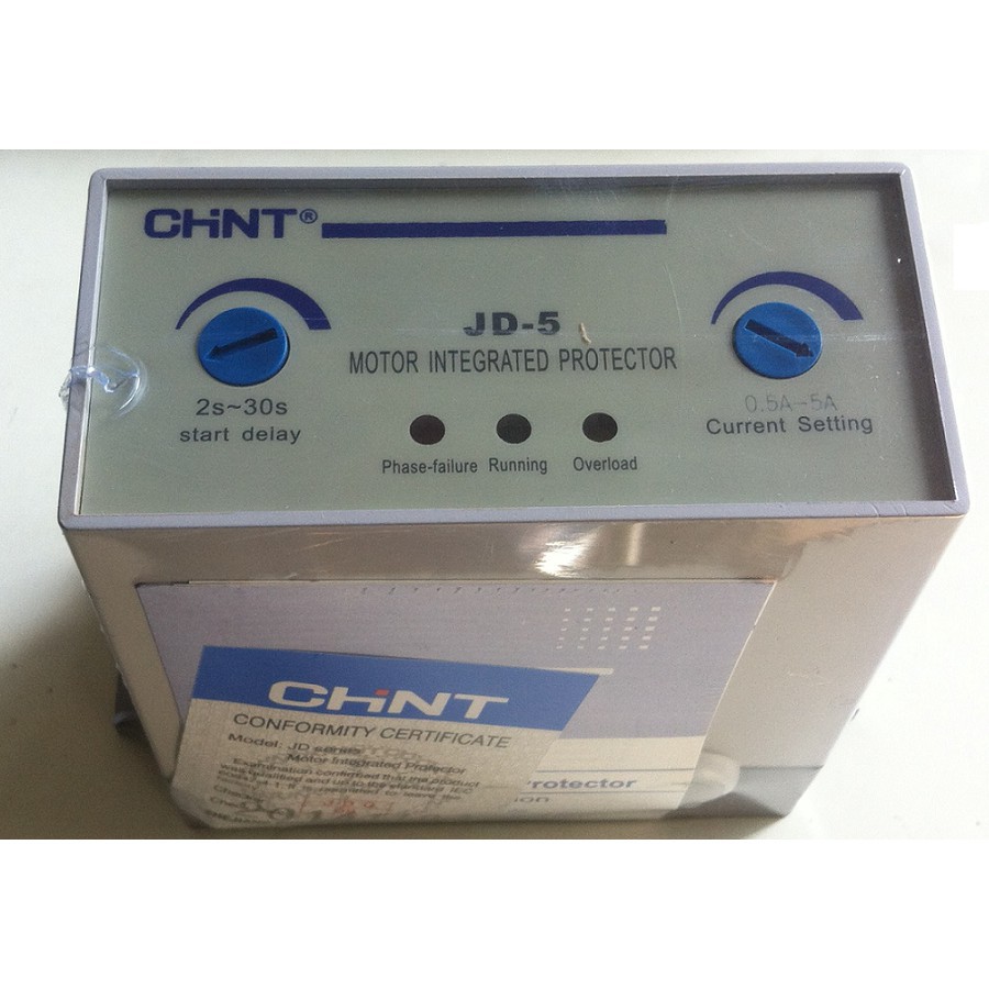 (Chint) Rơle bảo vệ động cơ  JD-5 dải dòng 0.5A-5A,2A-20A,20A-80A đồng giá