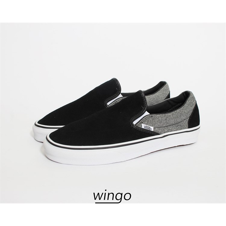 Vans Slip On 2 Tone Black/Grey Suede
