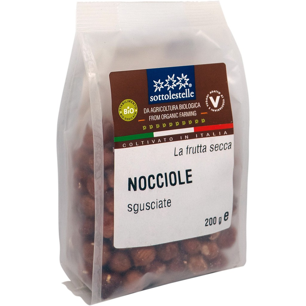 Hạt phỉ hữu cơ Sottolestelle Organic Hazelnut 200g