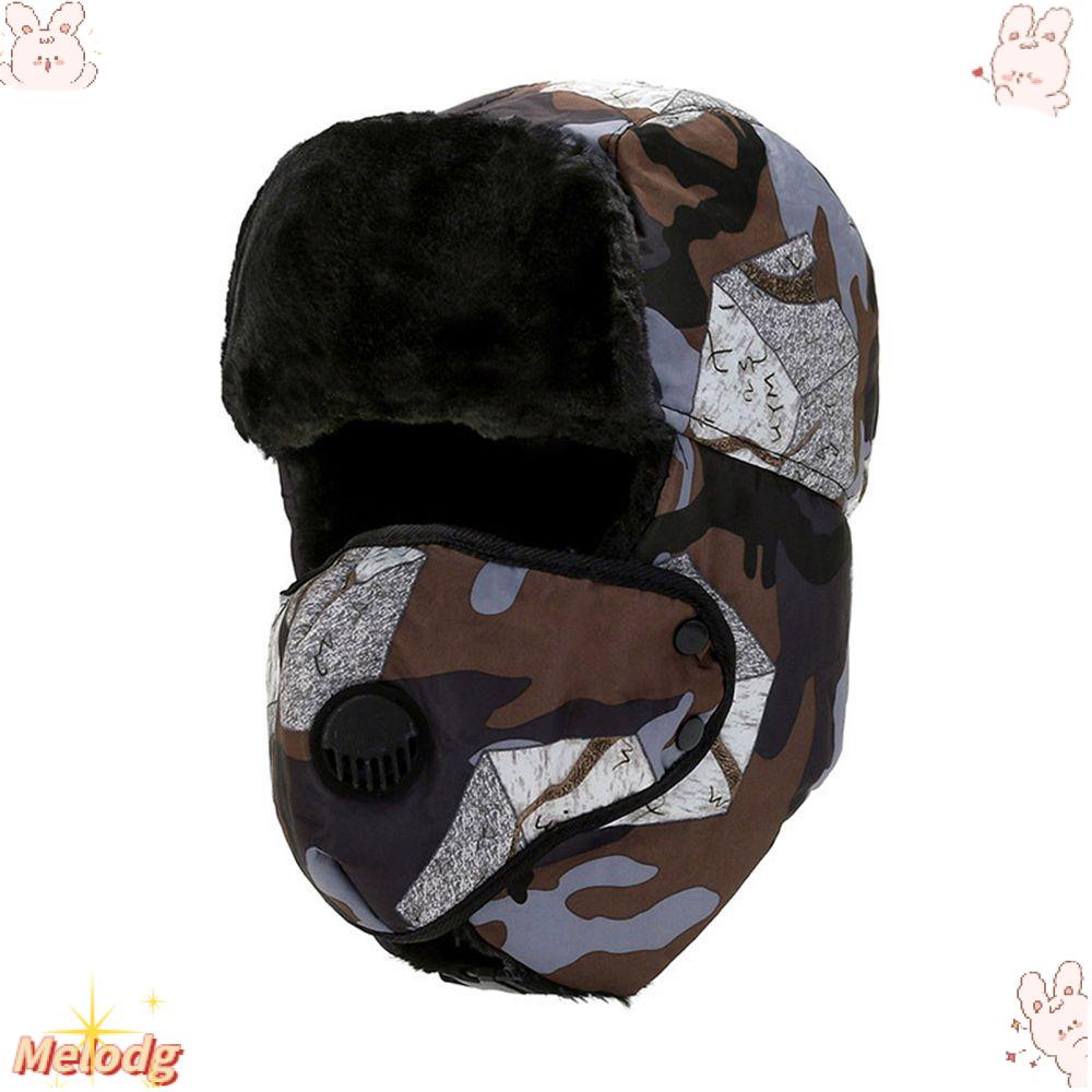 Mũ Bomber Giả Lông Họa Tiết Rằn Ri Phong Cách Nga