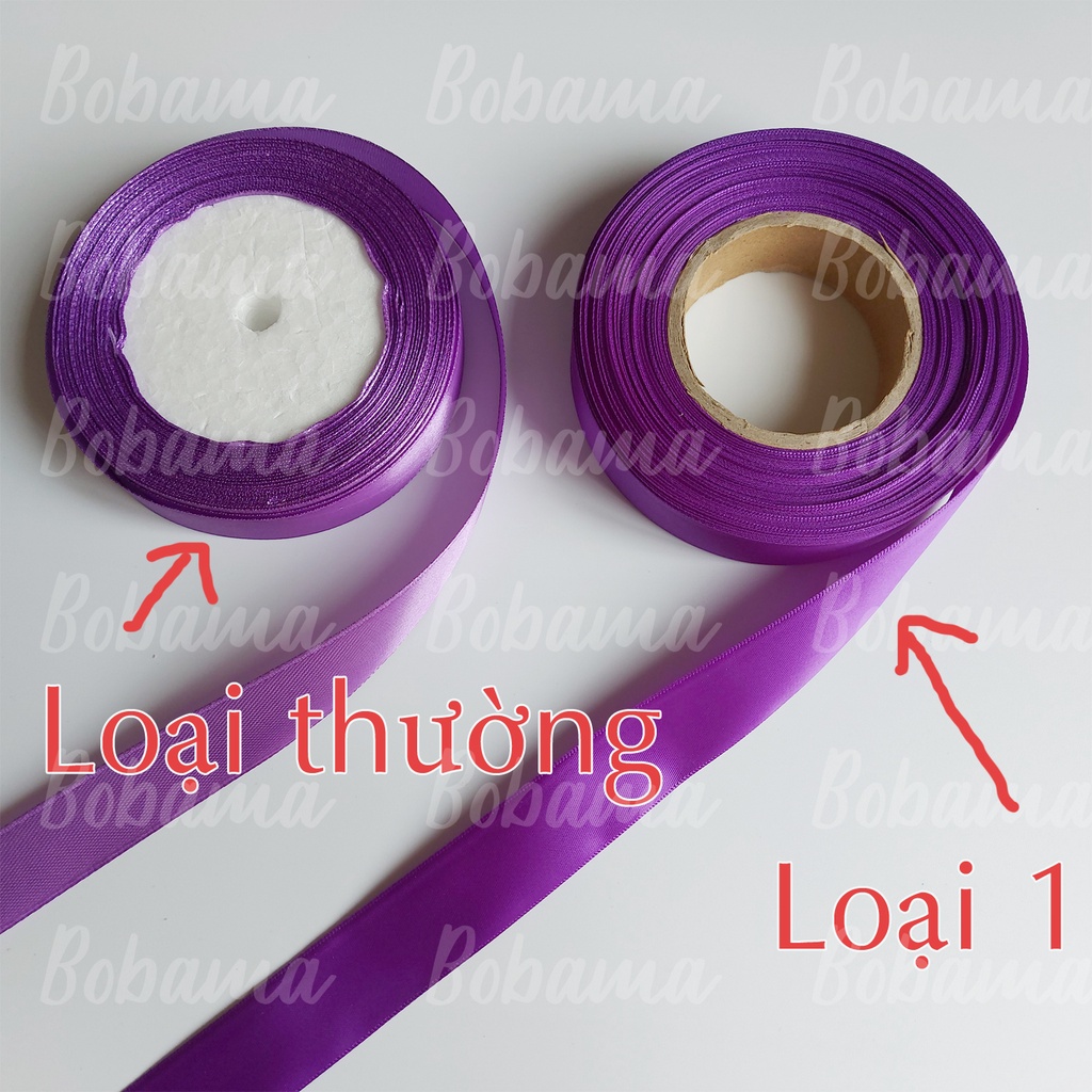 Ruy băng 4cm satin một mặt chất lượng loại 1