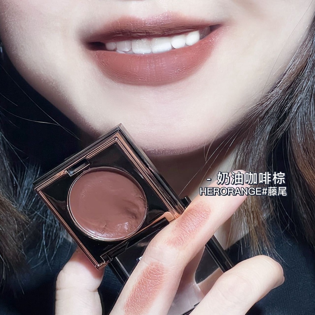 Phấn má hồng HERORANGE 6 màu ngọc trai tự nhiên lấp lánh lâu trôi