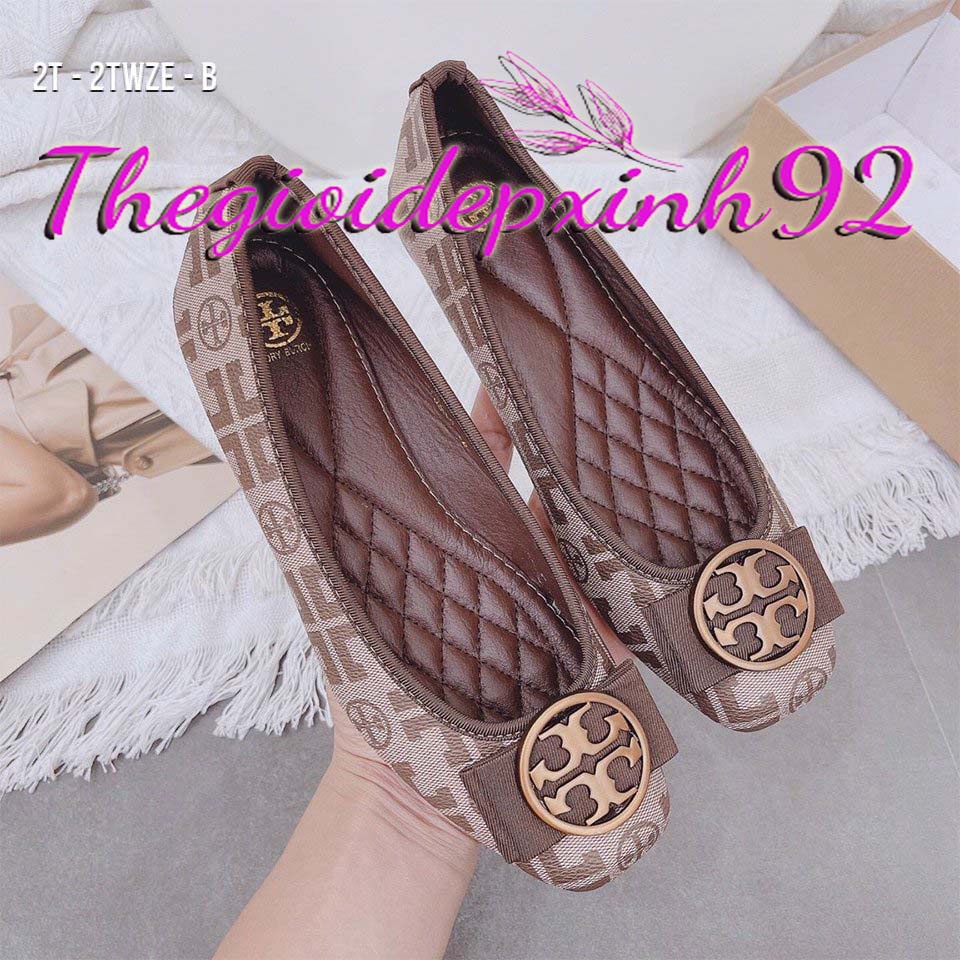 GIÀY BÚP BÊ KHÓA TORY, GIÀY BÚP BÊ CAO CẤP FULL BOX ODER 3 NGÀY