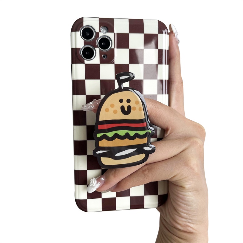 Giá Đỡ Điện Thoại Hình Hamburger Hàn Quốc Cho IPhone Samsung