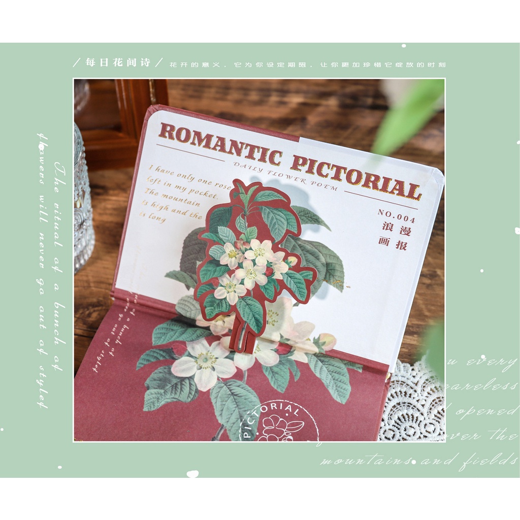 Sổ tay hoa bìa cứng giấy in màu