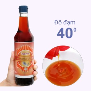 Nước mắm cá cơm Hạnh Phúc 40 độ đạm 500ml KPHUCSINH - Hàng Chính Hãng