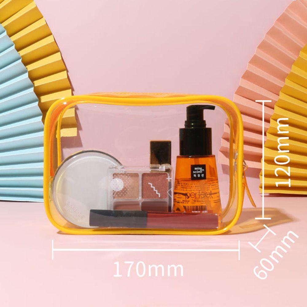 Set 2 Túi Đựng Mỹ Phẩm Bằng Nhựa PVC Trong Suốt Chống Thấm Nước MIHAN1