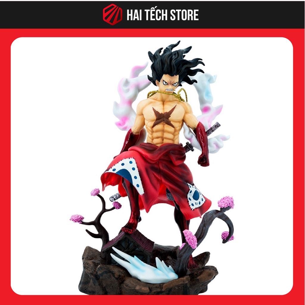 Mô Hình Onepiece Luffy Hoa Anh Đào Wano cao 33cm, figure one piece decor trang trí làm quà tặng, mô hình anime siêu đẹp