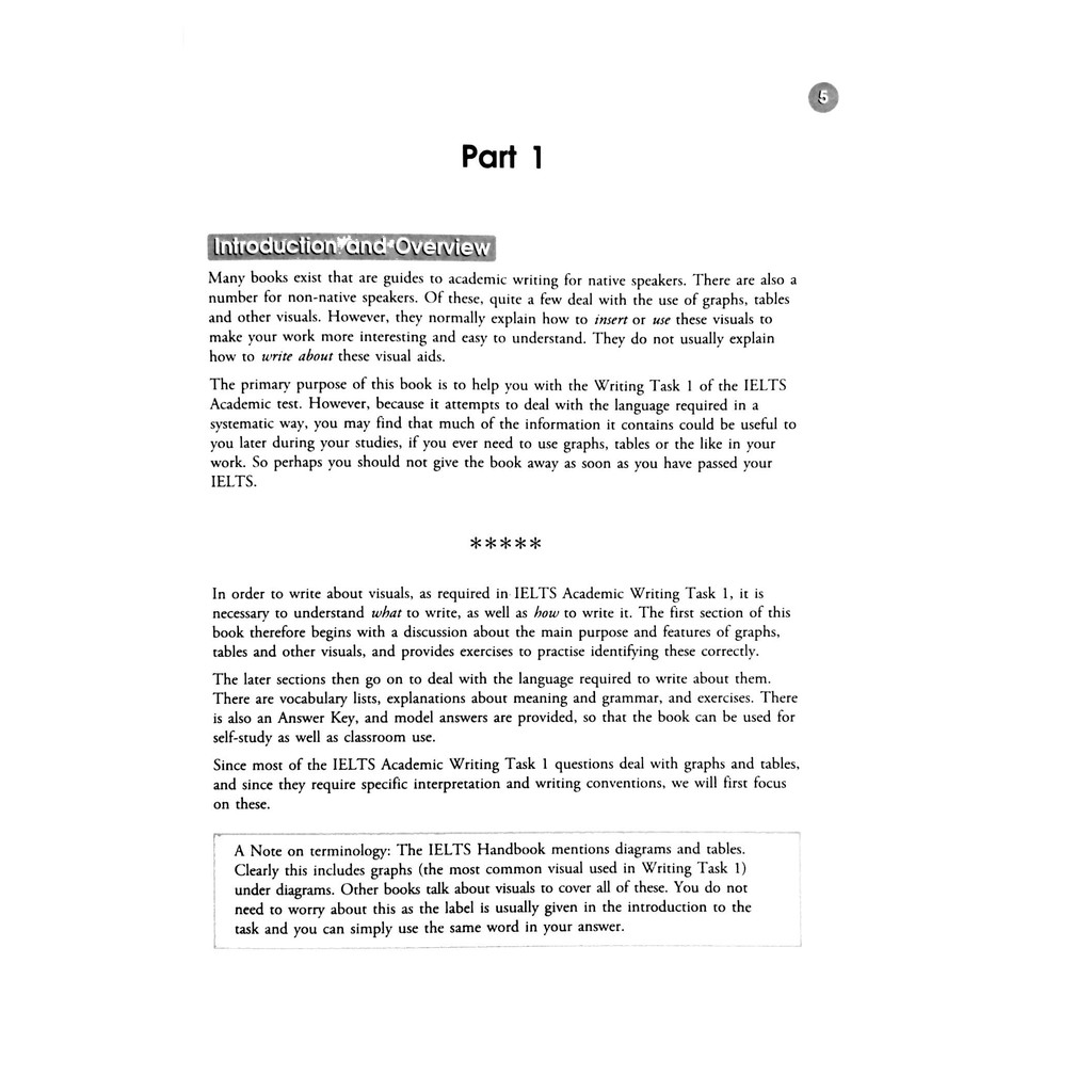 Sách-Visuals writing about graphs,tables and diagrams