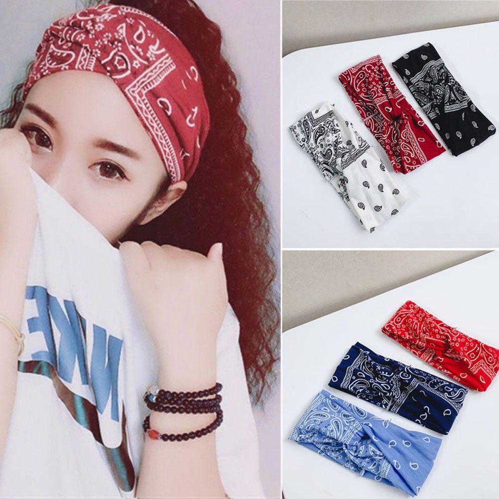 Băng Đô Cài Tóc Họa Tiết Hoa Thời Trang 6 Màu Tùy Chọn