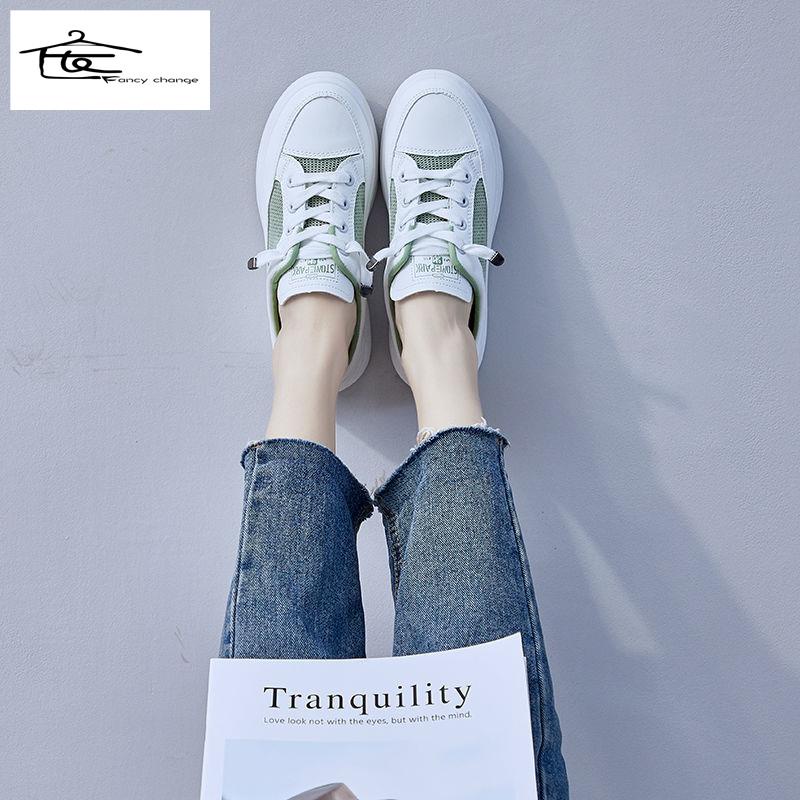 Dép Bít Mũi Phối Lưới Thoáng Khí Chống Trượt Thời Trang Mùa Hè Phong Cách Hàn Quốc