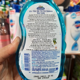 Dầu Tắm Gội Kodomo Blue Candy – 200ml