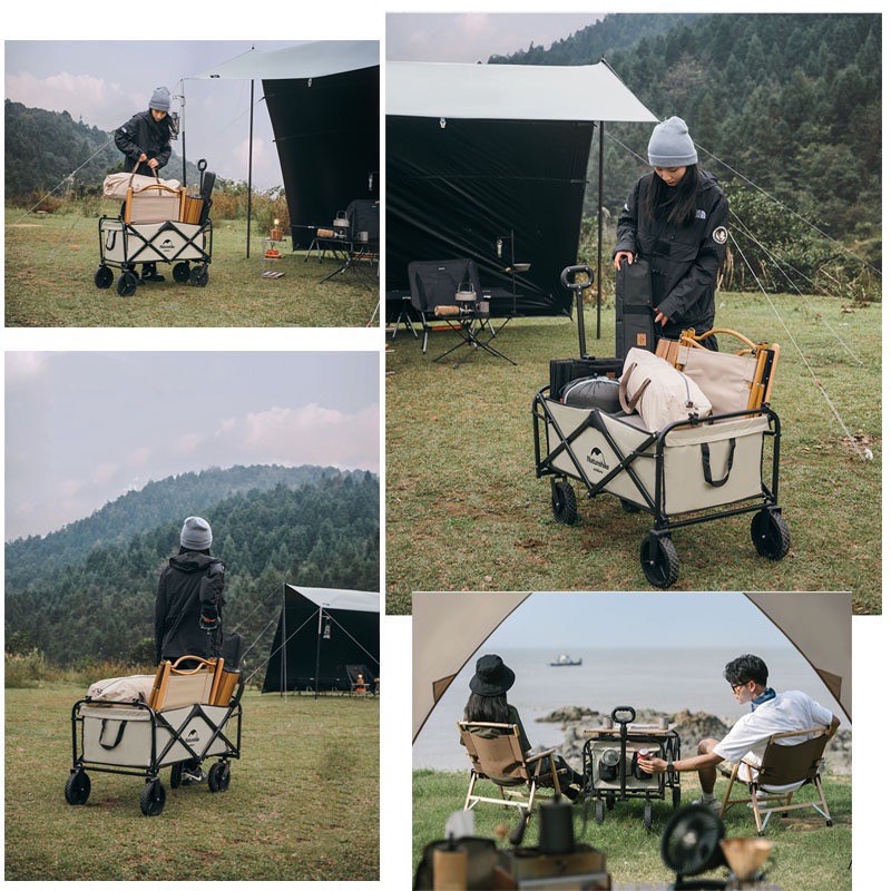Xe Kéo Dã Ngoại Gấp Gọn Đa Năng Mountainhiker - Xe Kéo Đẩy ĐỰNG ĐỒ DÃ NGOẠI GẤP GỌN DU LỊCH CẮM TRẠI