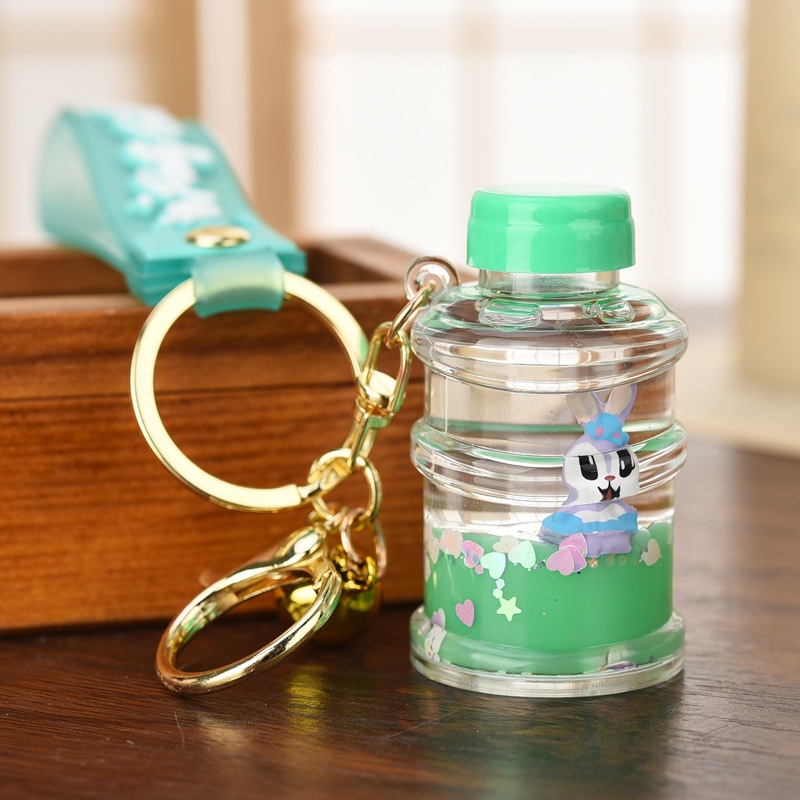 Móc khóa cute độc đáo hình chai nước thú cưng đẹp phong cách độc lạ bền đẹp.