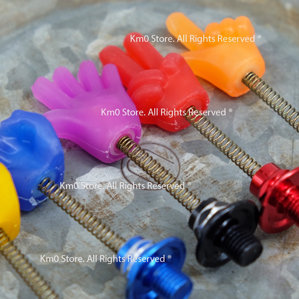 01 Ốc Chân Kính Chiếu Hậu Lò Xo NGÓN TAY - MÀU NGẪU NHIÊN