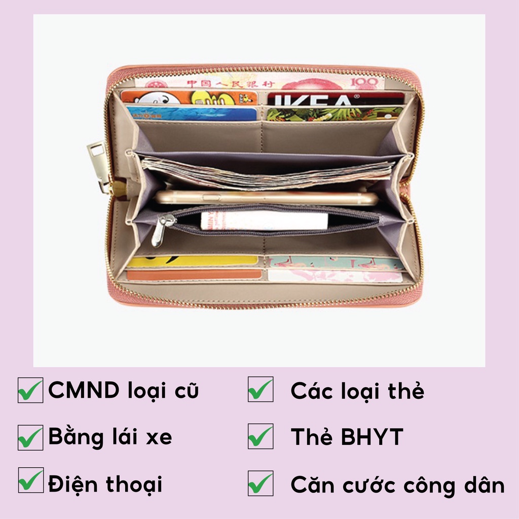 Ví nữ dài cầm tay thời trang PERFECT FOR YOU đựng tiền điện thoại nhiều ngăn cute dễ thương giá rẻ TL25 - GUTADO
