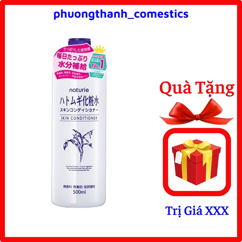 Nước Hoa Hồng Hatomugi Ý Dĩ Nhật Bản 500ml,Nước hoa hồng Naturie Skin Conditioner,Nước Hoa Hồng Ý Dĩ Nhật Bản Chính Hãng