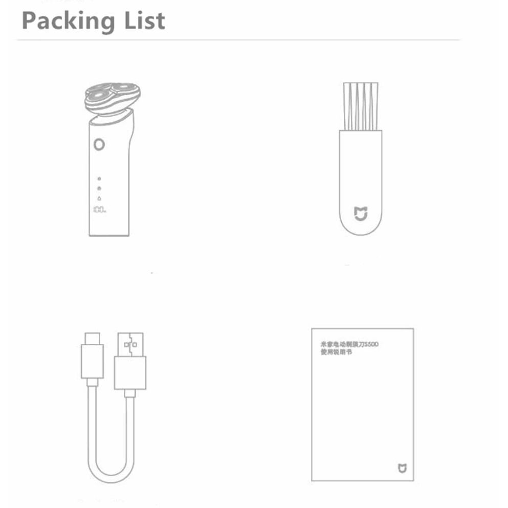 Máy cạo râu Xiaomi Electric Shaver Mijia S500 3 đầu - Bảo hành 3 tháng