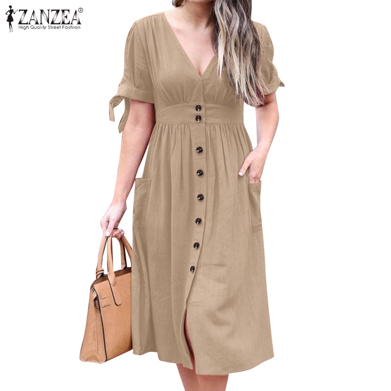 Zanzea Thắt Lưng Nữ Màu Trơn Phong Cách Châu Âu