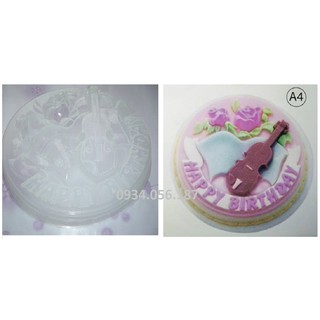 Khuôn làm rau câu chữ Happy Birthday 30cm