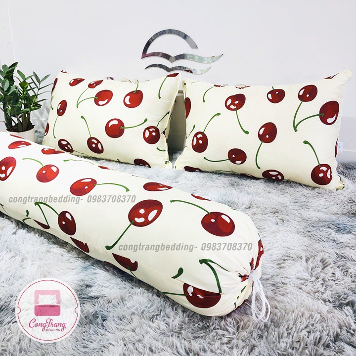 Vỏ Gối Nằm, Áo Gối Đầu Cotton PL Hoạ Tiết Vintage Hàn Quốc -  Kích Thước 45cmx65cm Có Khóa Kéo | BigBuy360 - bigbuy360.vn