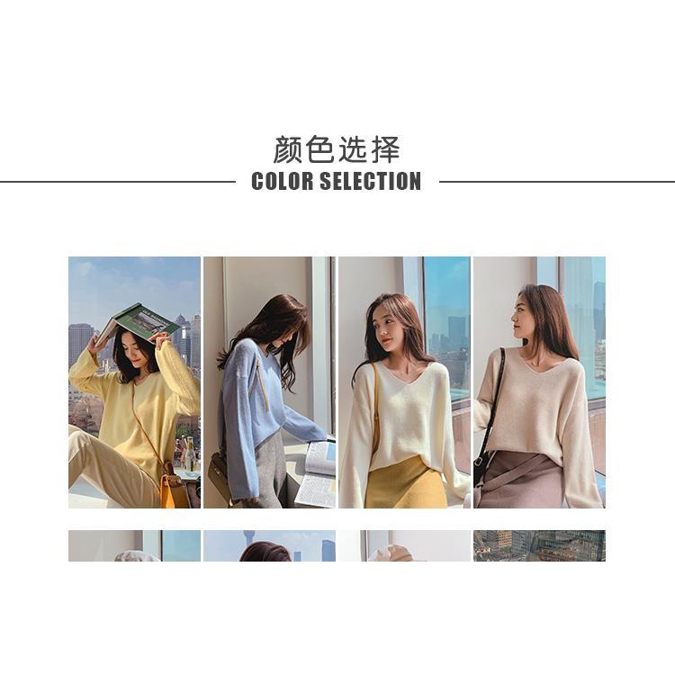 Áo Sweater Dáng Rộng Phong Cách Hàn Quốc Mới Dành Cho Nữ 2021 | BigBuy360 - bigbuy360.vn