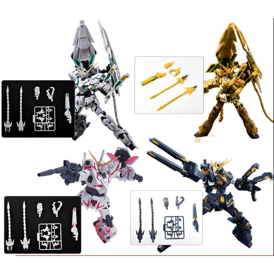 Ew RG HG Unicorn Banshee Phenex VN / BS Armor Unit Claw Cannon có đuôi