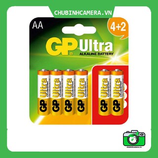 Pin cho máy ảnh Instax Mini 9, mini 11 | Pin GP Ultra Alkaline AA 15AU-2U2 (6 viên)