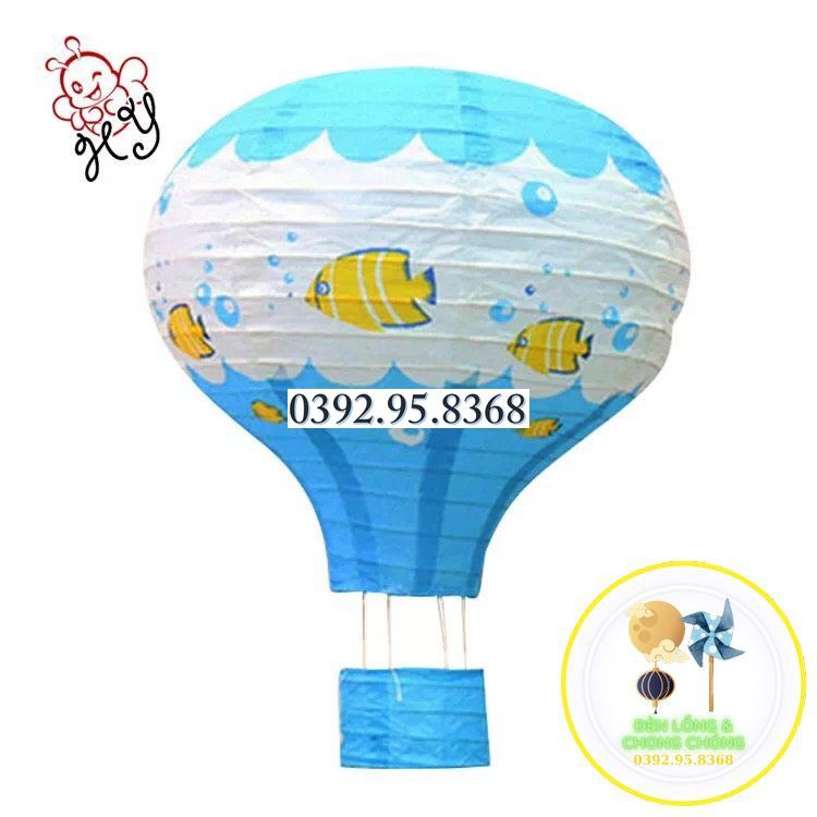 Lồng Đèn Khinh Khí Cầu Giấy 30cm - Khinh khí cầu giấy trang trí