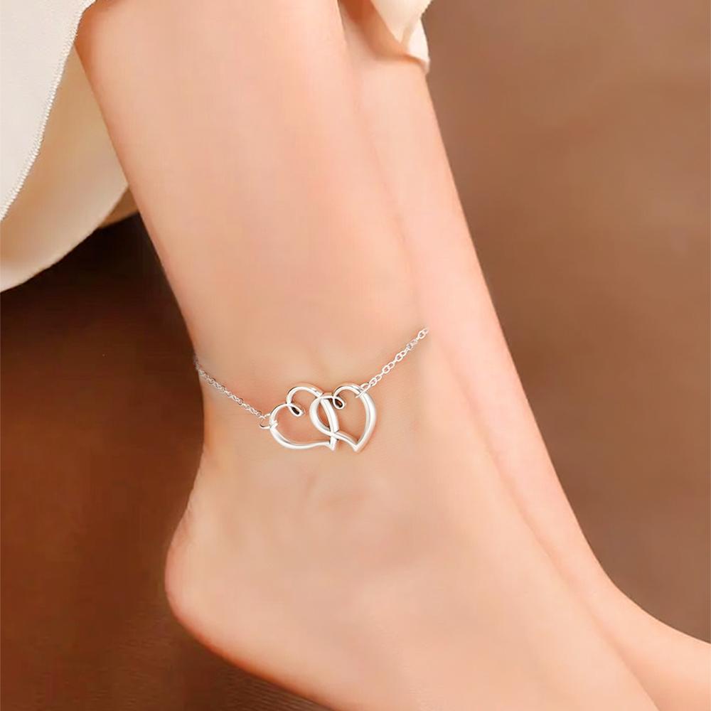 ME Lắc Chân Mạ Bạc Nhiều Màu Sắc Phong Cách Bohemian