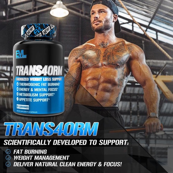 Viên Uống Hỗ Trợ Đốt Mỡ Giảm Cân Nhanh Evlution Trans4orm 120 Viên