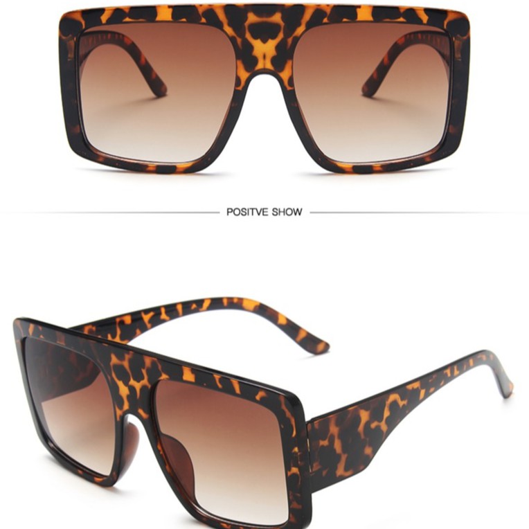 Kính Mát Gọng Vuông Phong Cách Vintage Cho Nam Và Nữ