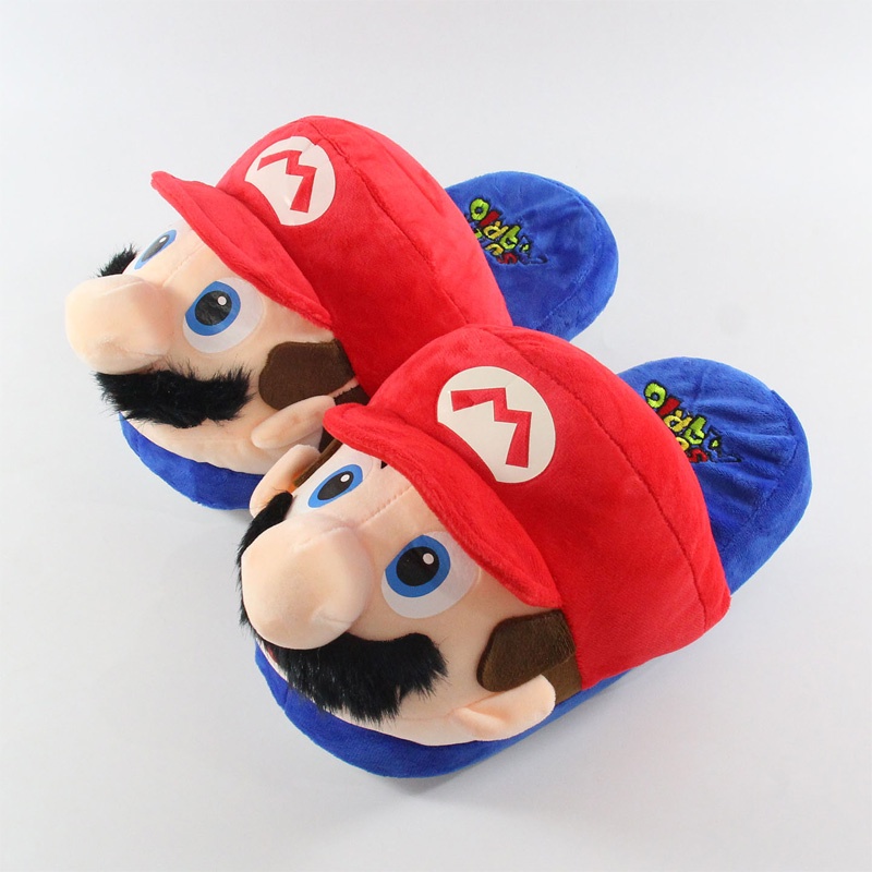 NINTENDO Dép Bông Đi Trong Nhà Hình super mario 27cm