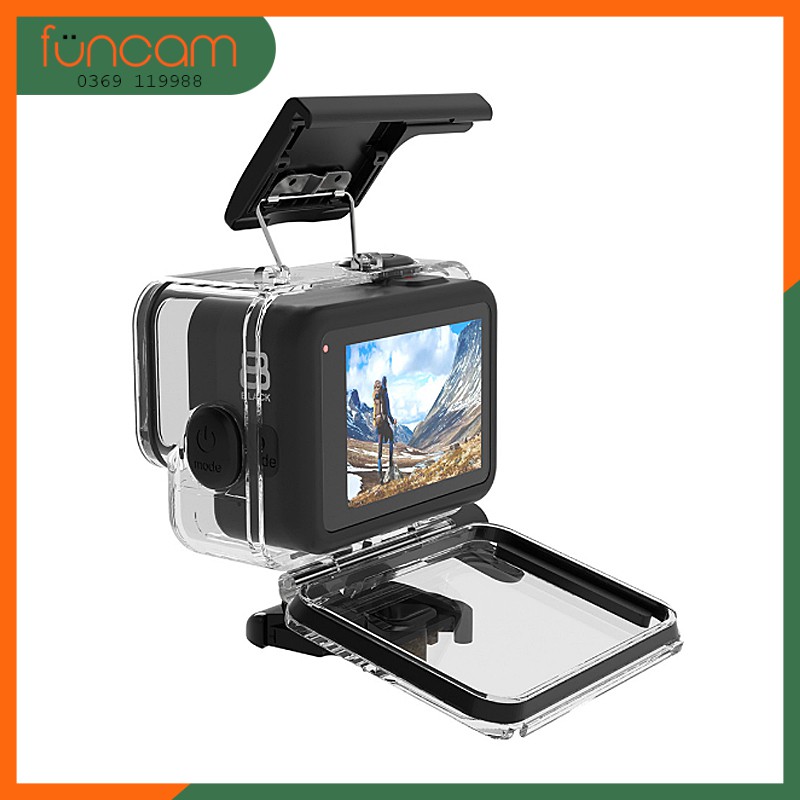 Vỏ chống nước Gopro 8 Black (phím bấm cao su) | BigBuy360 - bigbuy360.vn