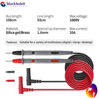 BH 1Pair Thin Tip Needle Multimeter Universal Digital 1000V 20A Multi Meter Test Lead Probe Wire Pen Cable Multimeter