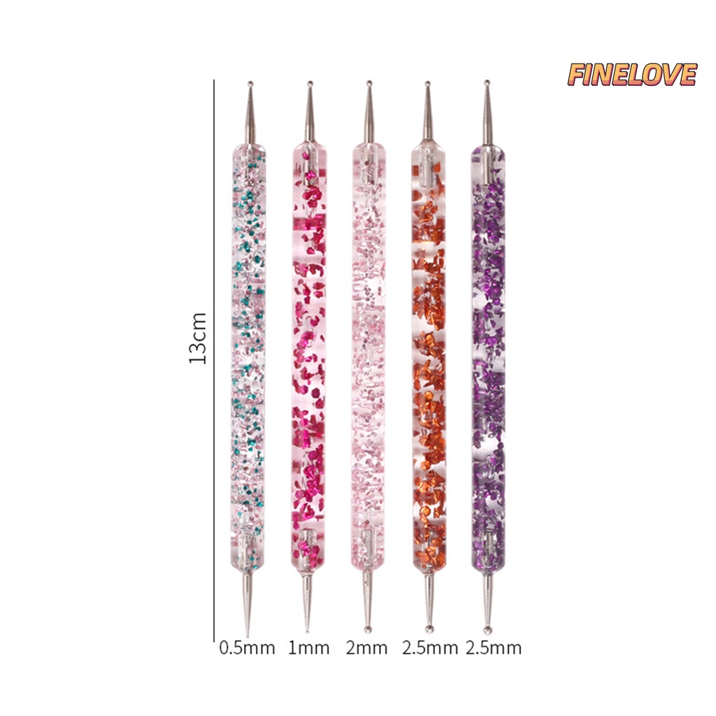 Set 5 Bút Hai Đầu Dùng Trang Trí Móng Nghệ Thuật