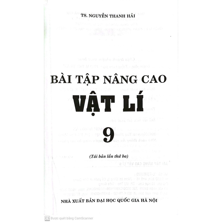 Sách- Bài Tập Nâng Cao Vật Lí 9