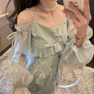 Đầm Hai Dây Trong Suốt Thời Trang Xuân Hè Dễ Phối Đồ