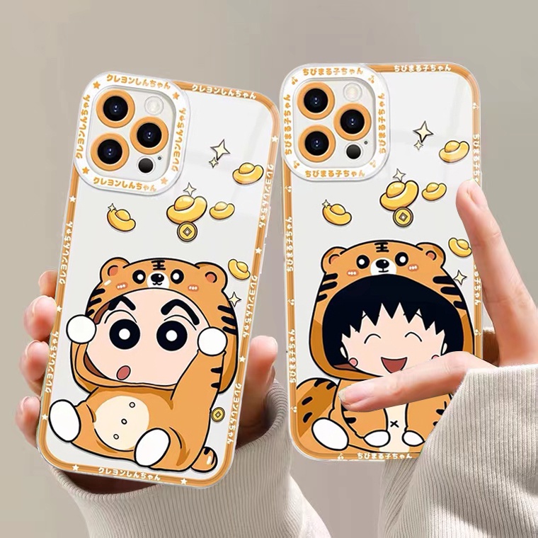 Ốp Điện Thoại Silicon TPU Mềm Trong Suốt Họa Tiết Hoạt Hình Chống Sốc Cho iPhone 13 12 11 Pro Max Mini X XR Xs Max 8 7 Plus 6 6S