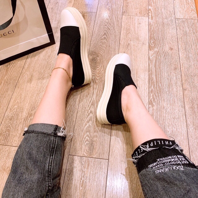 Giày lười nữ chất vải hàng xuất dư