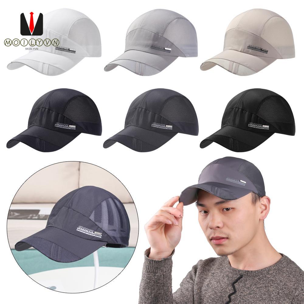 Mũ lưỡi trai thể thao phối lưới mau khô thời trang mùa hè nhiều màu tùy chọn dành cho nam và nữ