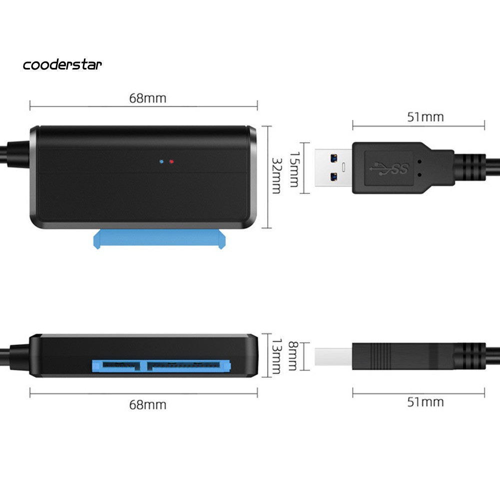 Cáp Chuyển Đổi Usb 3.0 Sang 2.5 / 3.5inch Sata Ssd Cho Máy Tính