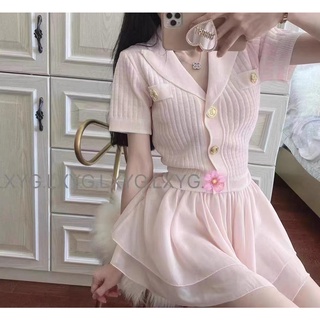 ÁO LEN CỔ VEST VIỀN FORM LỬNG 210622