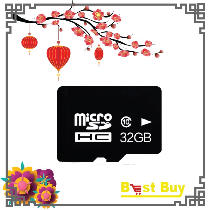 Thẻ nhớ điện thoại micro SDHC 32GB thoải mái bộ nhớ lưu ảnh