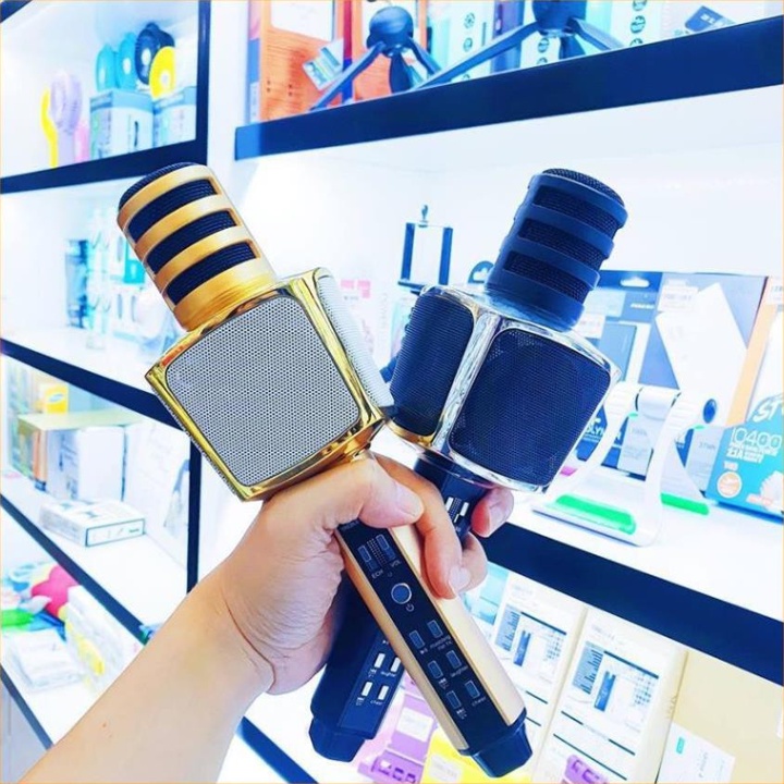 [Mã ELHACE giảm 4% đơn 300K] ⚡FREE SHIP⚡ Micro Karaoke SD-17 Mic Hút Nhạc To Bluetooth 3.0b hỗ trợ ghi âm không dây