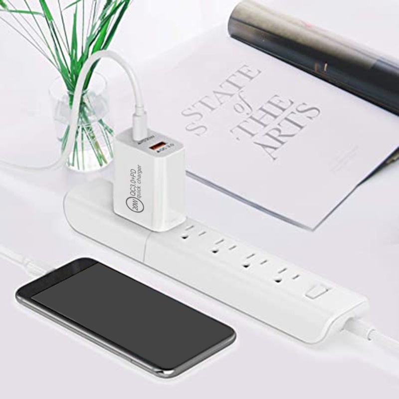 Tẩu Sạc Nhanh QC3 0 Cổng USB 20W PD Kép Tiện Dụng